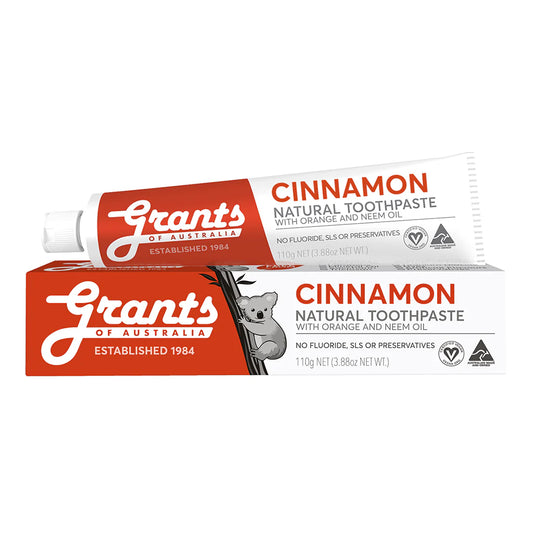 Cinnamon Natural Toothpaste - Fluoride Free - 110g