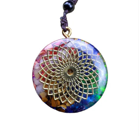 Orgonite EMF neutralizing necklace